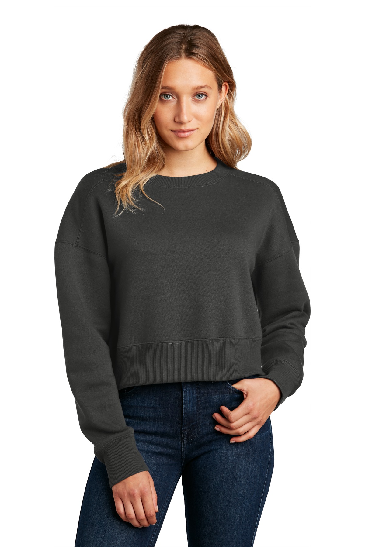 District  ®  Women's Perfect Weight  ®  Fleece Cropped Crew
