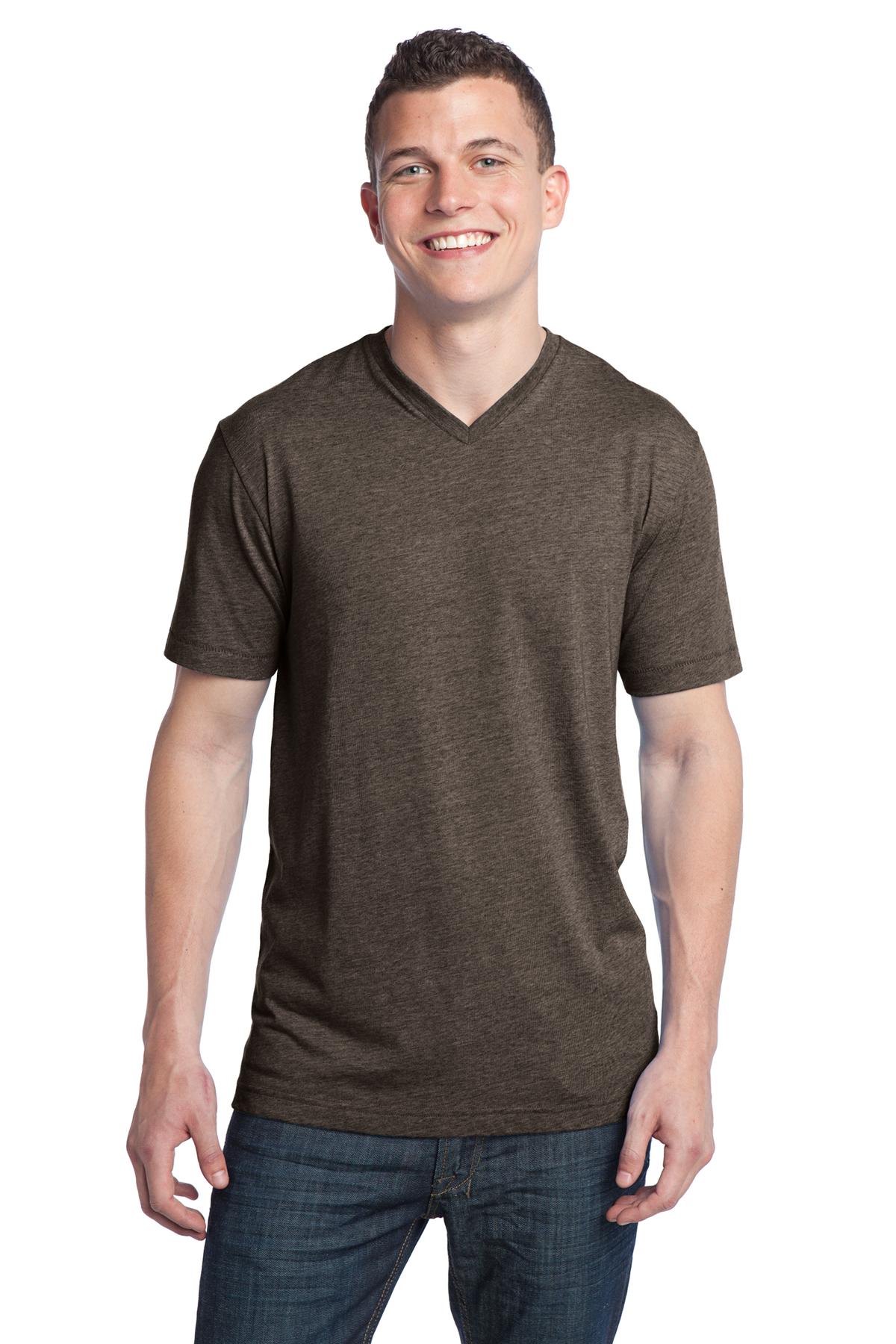 DISCONTINUED  District ®  - Young Mens Tri-Blend V-Neck Tee