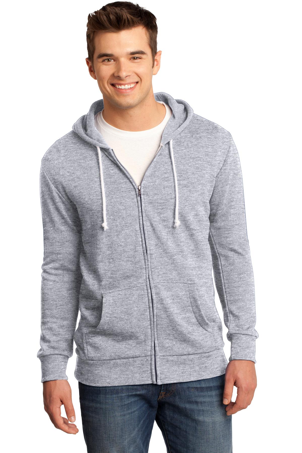 DISCONTINUED  District ®  - Young Mens Core Fleece Full-Zip Hoodie