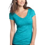 DISCONTINUED  District ®  - Juniors Extreme Heather V-Neck Tee - 