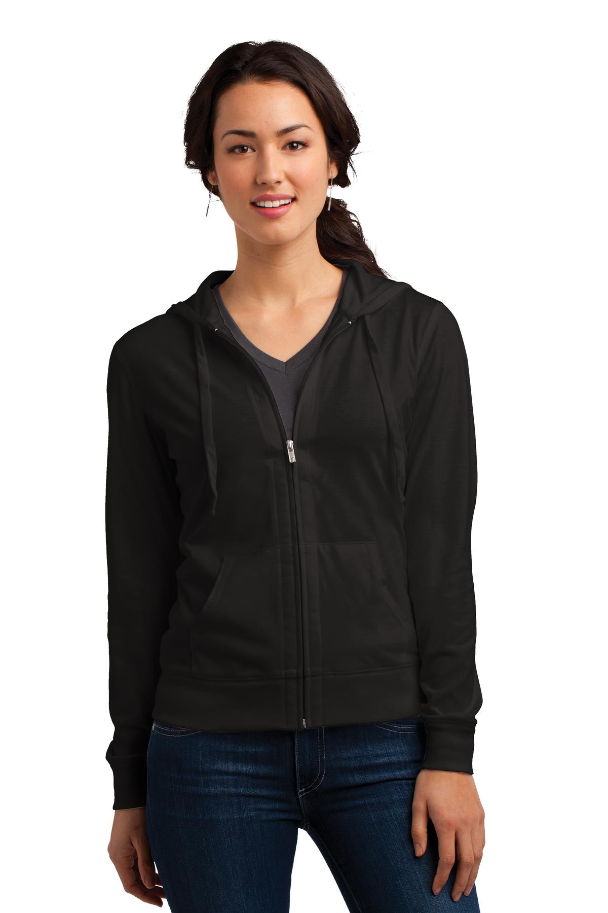 District ®  Women's Fitted Jersey Full-Zip Hoodie