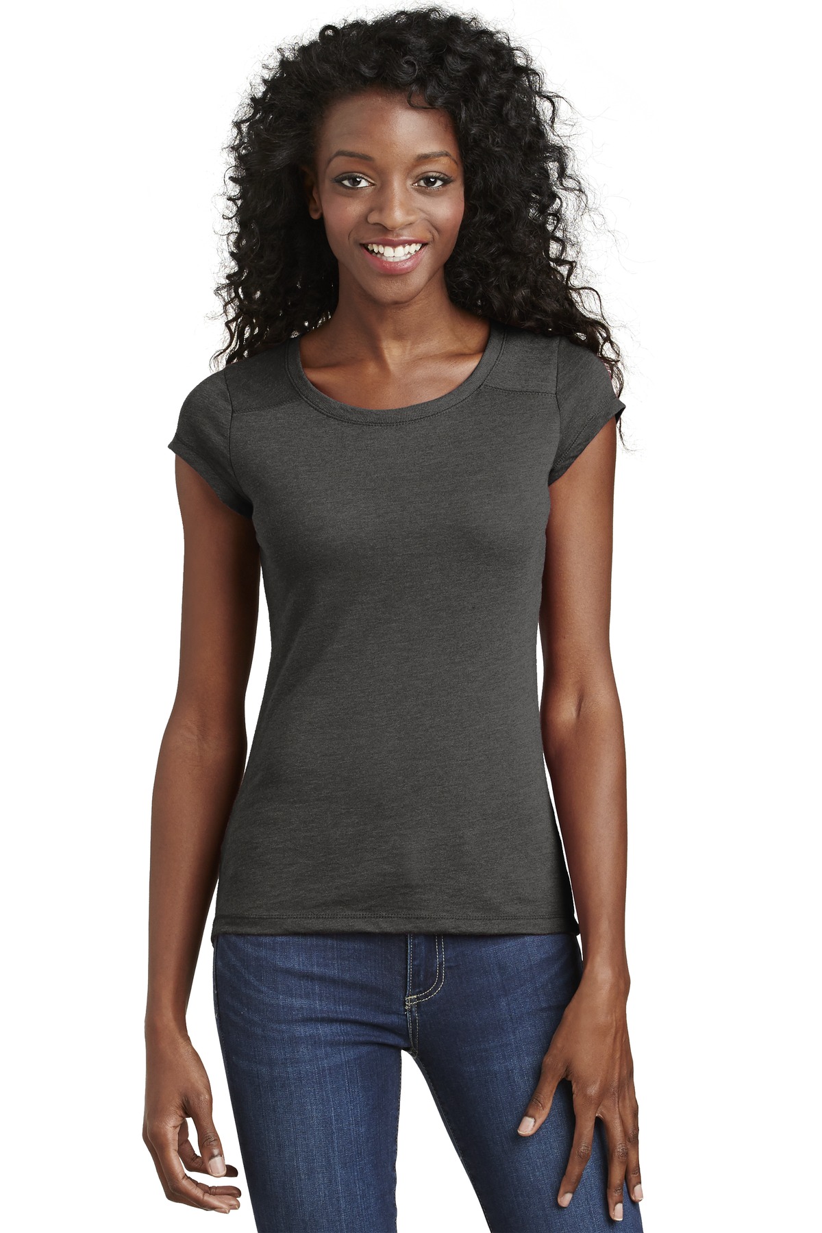 DISCONTINUED  District ®  - Juniors Gravel 50/50 Crew Tee