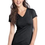DISCONTINUED  District ®  Juniors Tri-Blend V-Neck Tee - 