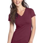 DISCONTINUED  District ®  Juniors Tri-Blend V-Neck Tee - 
