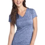 DISCONTINUED  District ®  Juniors Tri-Blend V-Neck Tee - 