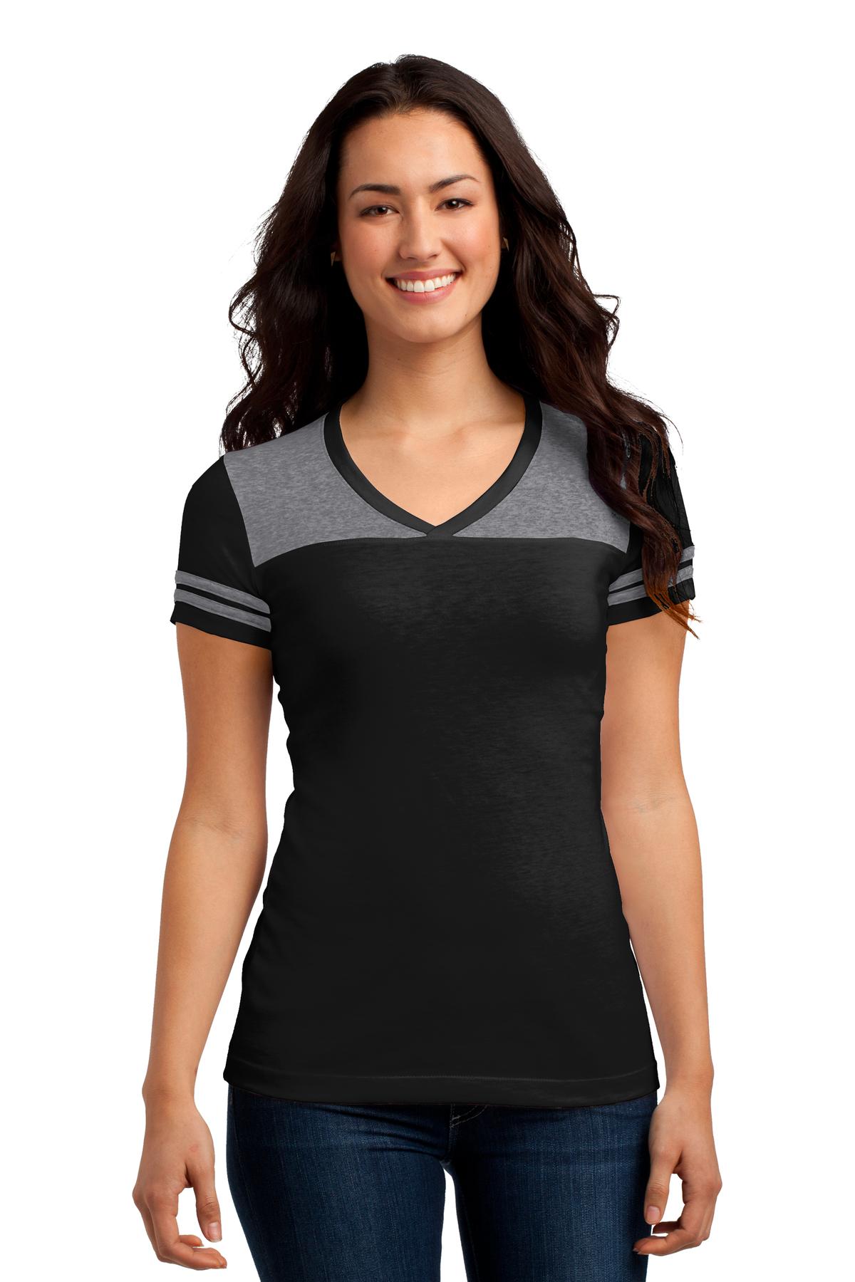 DISCONTINUED  District ®  Juniors Varsity V-Neck Tee
