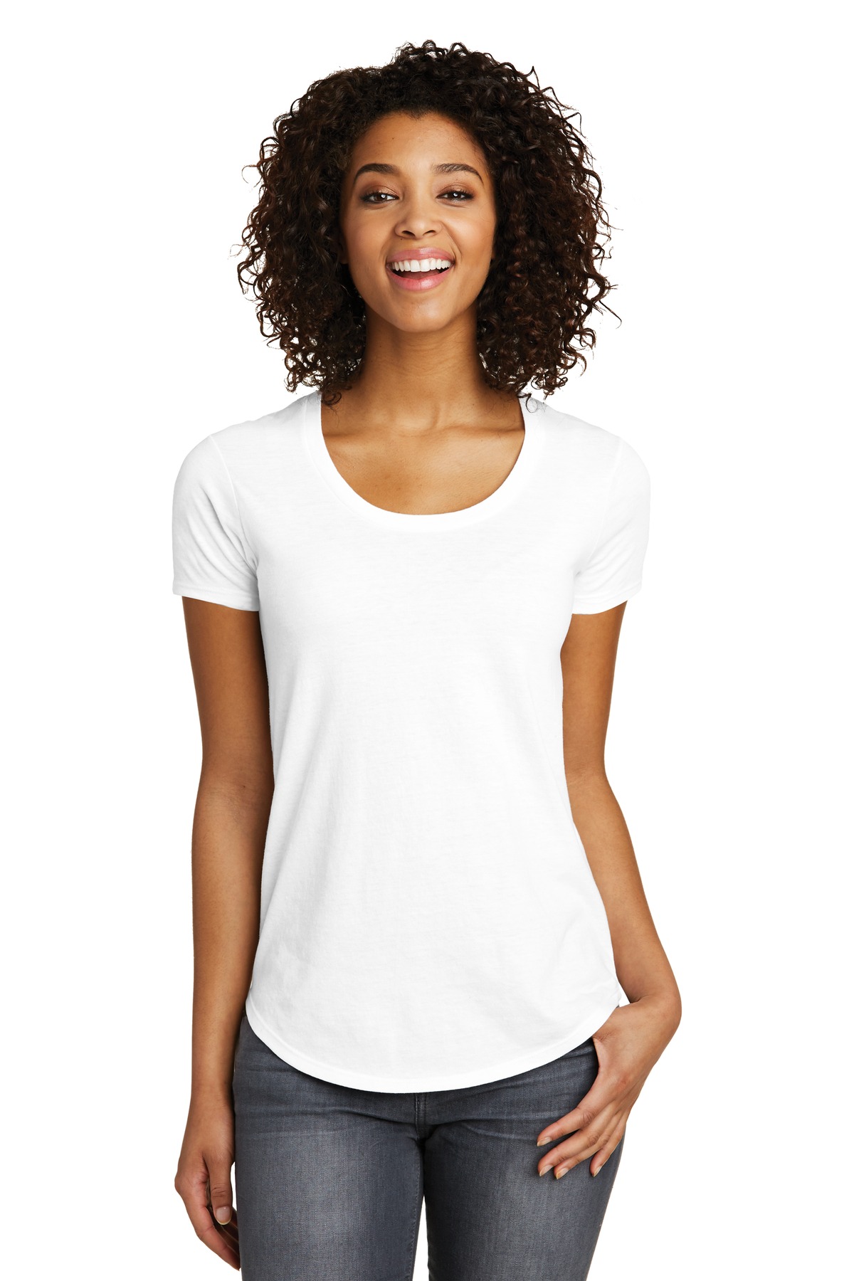 DISCONTINUED  District ®  Women's Fitted Very Important Tee ®  Scoop Neck