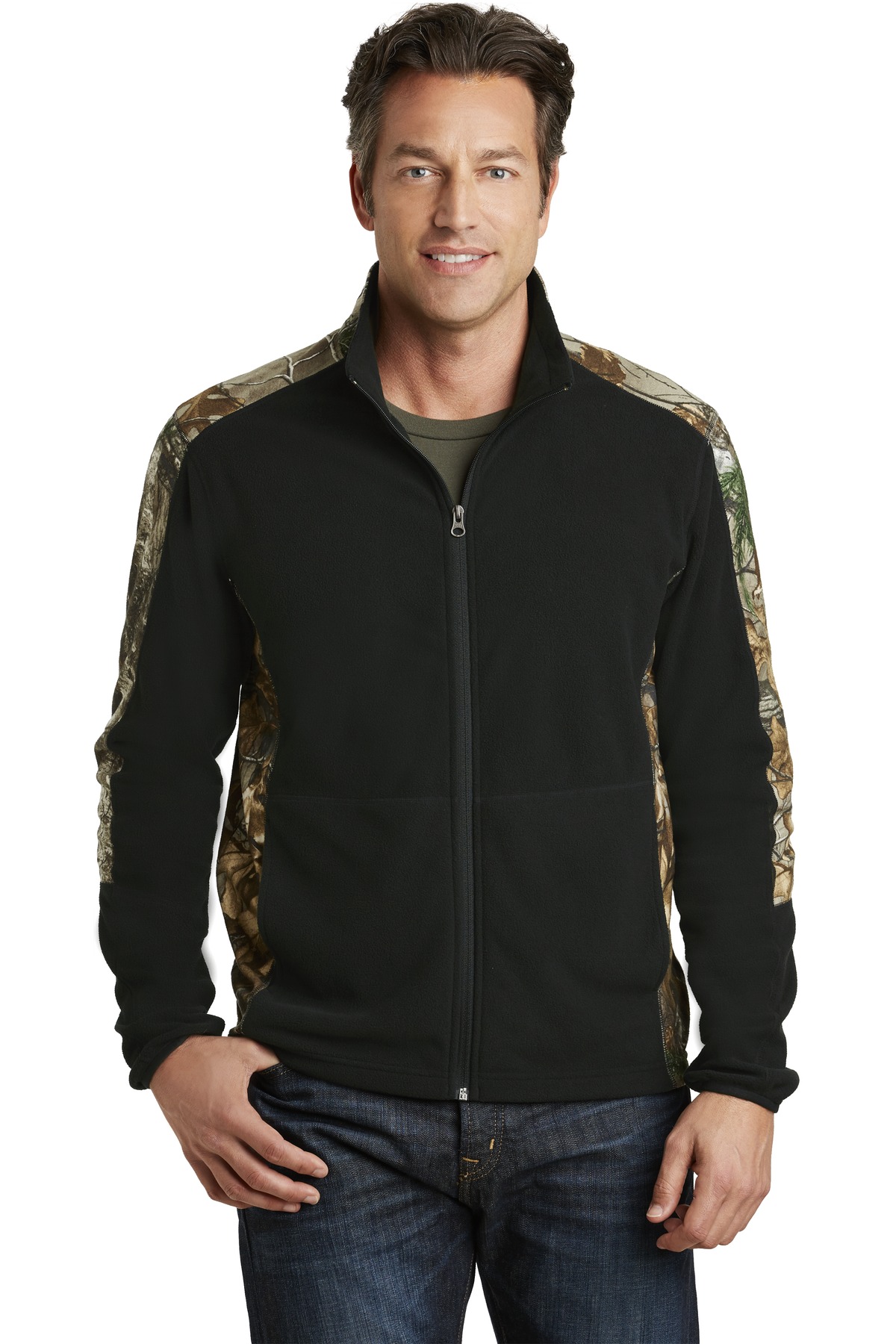 Port Authority ®  Camouflage Microfleece Full-Zip Jacket