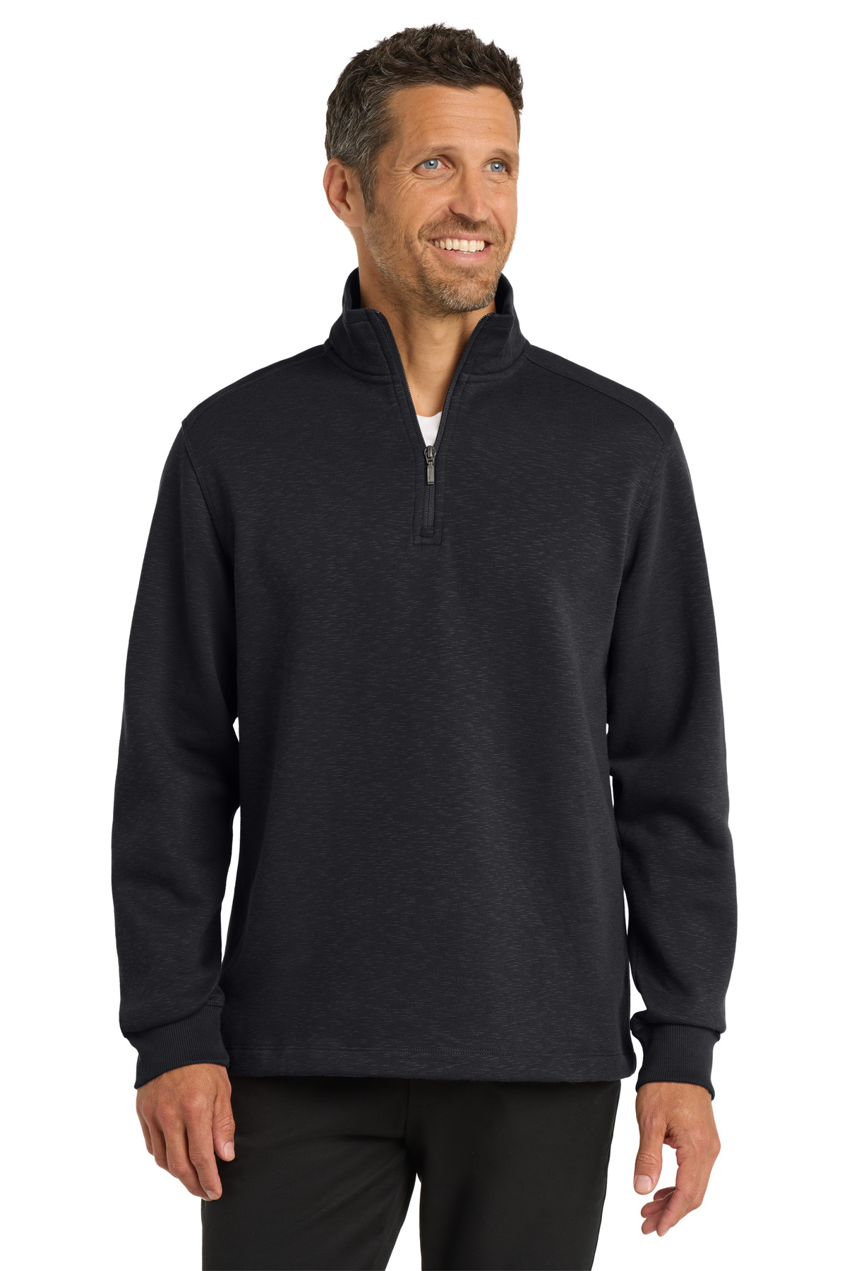 Port Authority ®  Slub Fleece 1/4-Zip Pullover