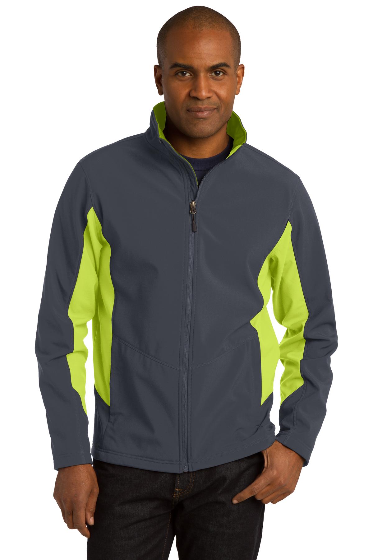DISCONTINUED  Port Authority ®  Tall Core Colorblock Soft Shell Jacket