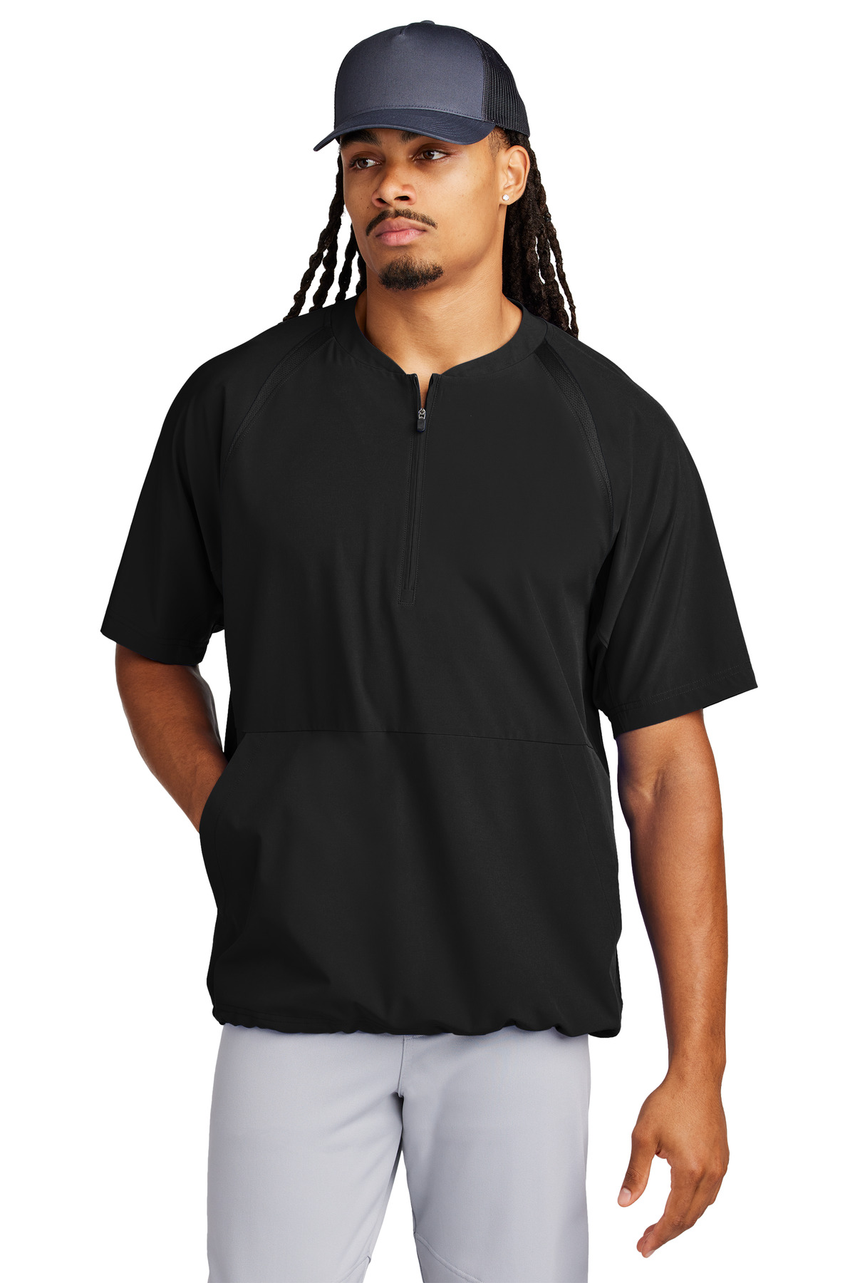 Sport-Tek ®  Repeat 1/2-Zip Short Sleeve Jacket