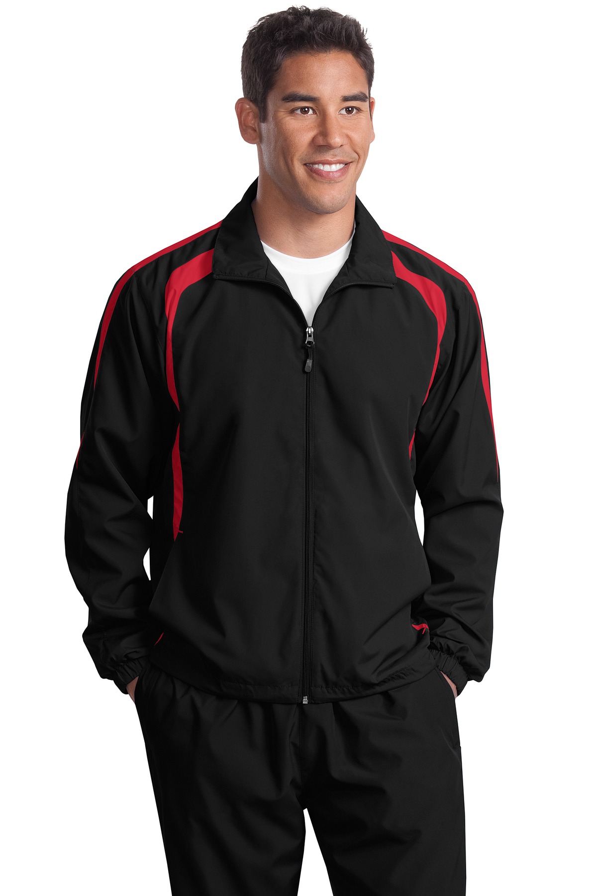 DISCONTINUED  Sport-Tek ®  Tall Colorblock Raglan Jacket