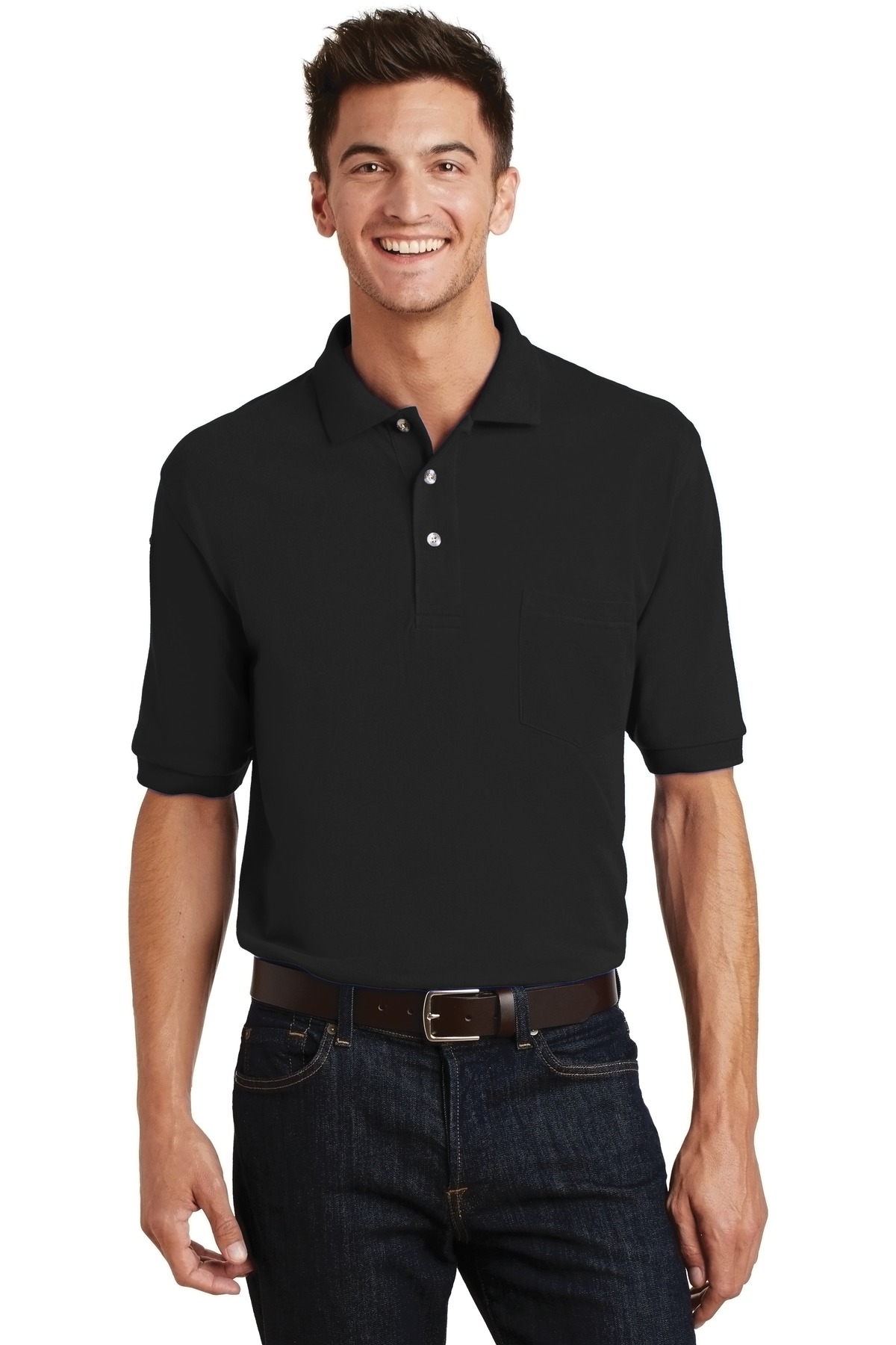 Port Authority ®  Heavyweight Cotton Pique Polo with Pocket