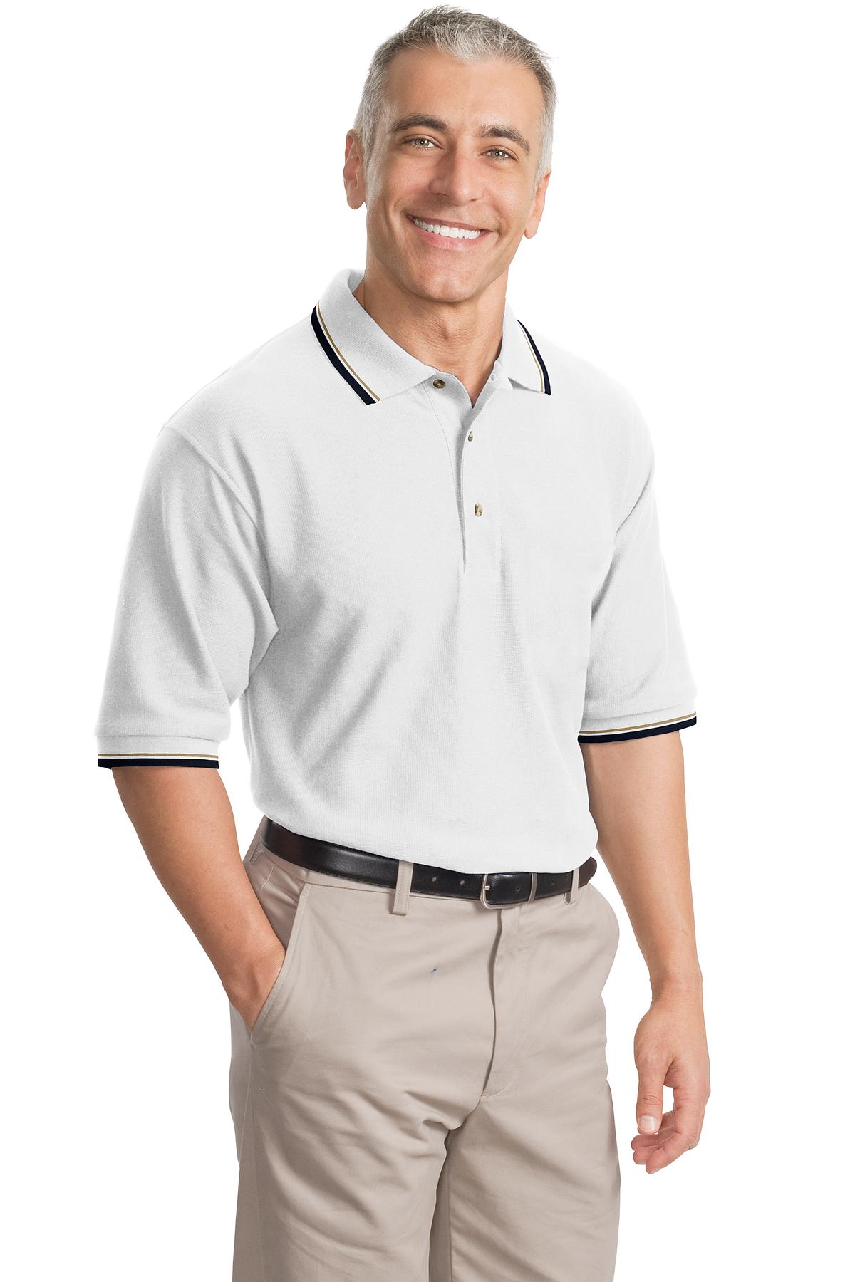 DISCONTINUED  Port Authority ®  Cool Mesh™ Polo with Tipping Stripe Trim