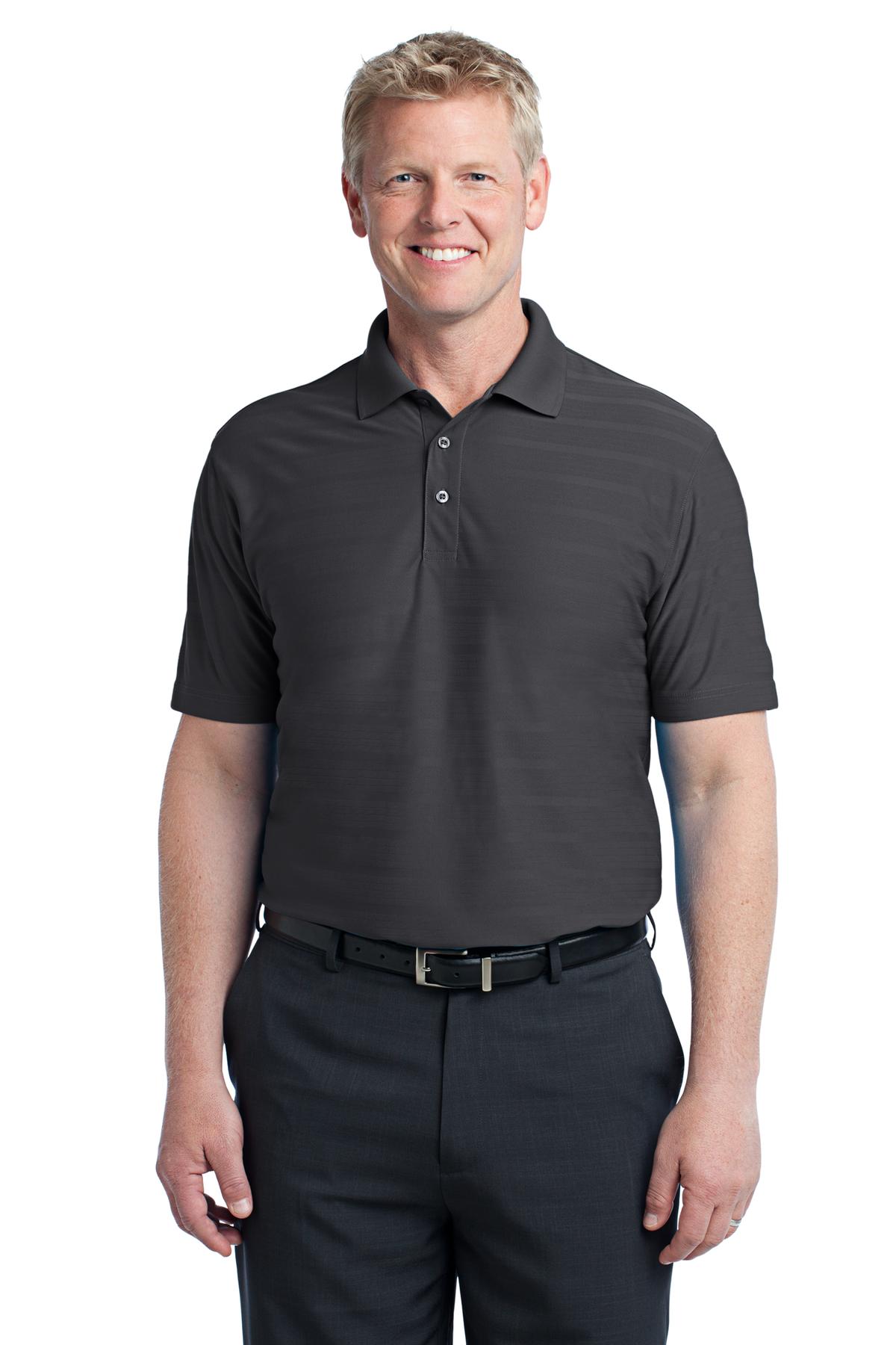 DISCONTINUED  Port Authority ®  Horizontal Texture Polo