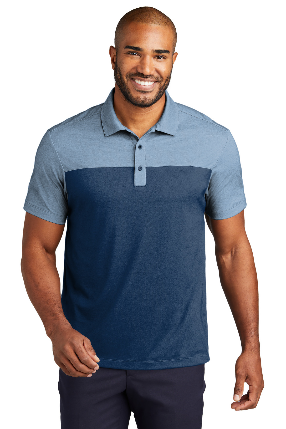 Port Authority ®  Fine Pique Blend Blocked Polo