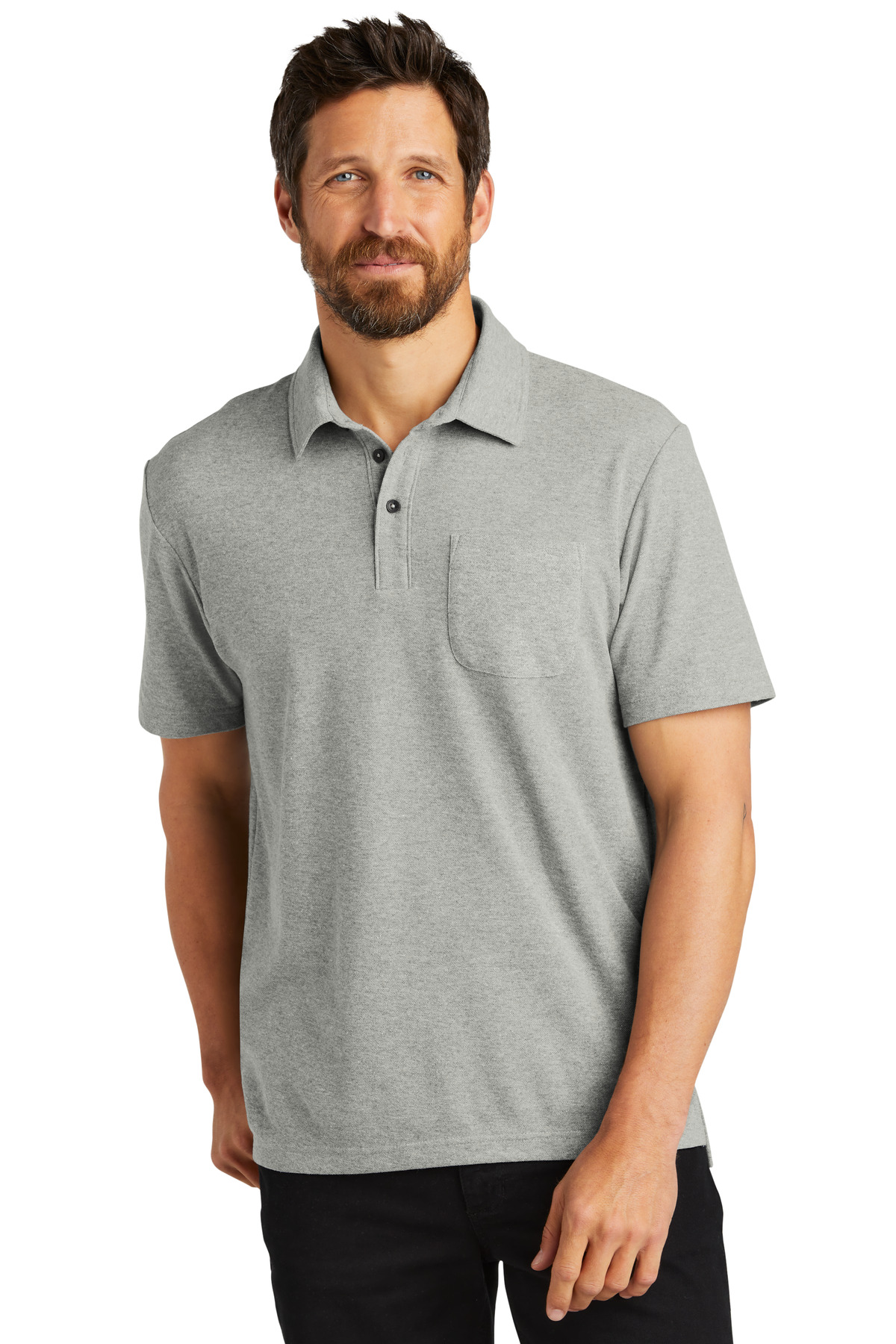 Port Authority ®  C-FREE ®  Cotton Blend Pique Pocket Polo