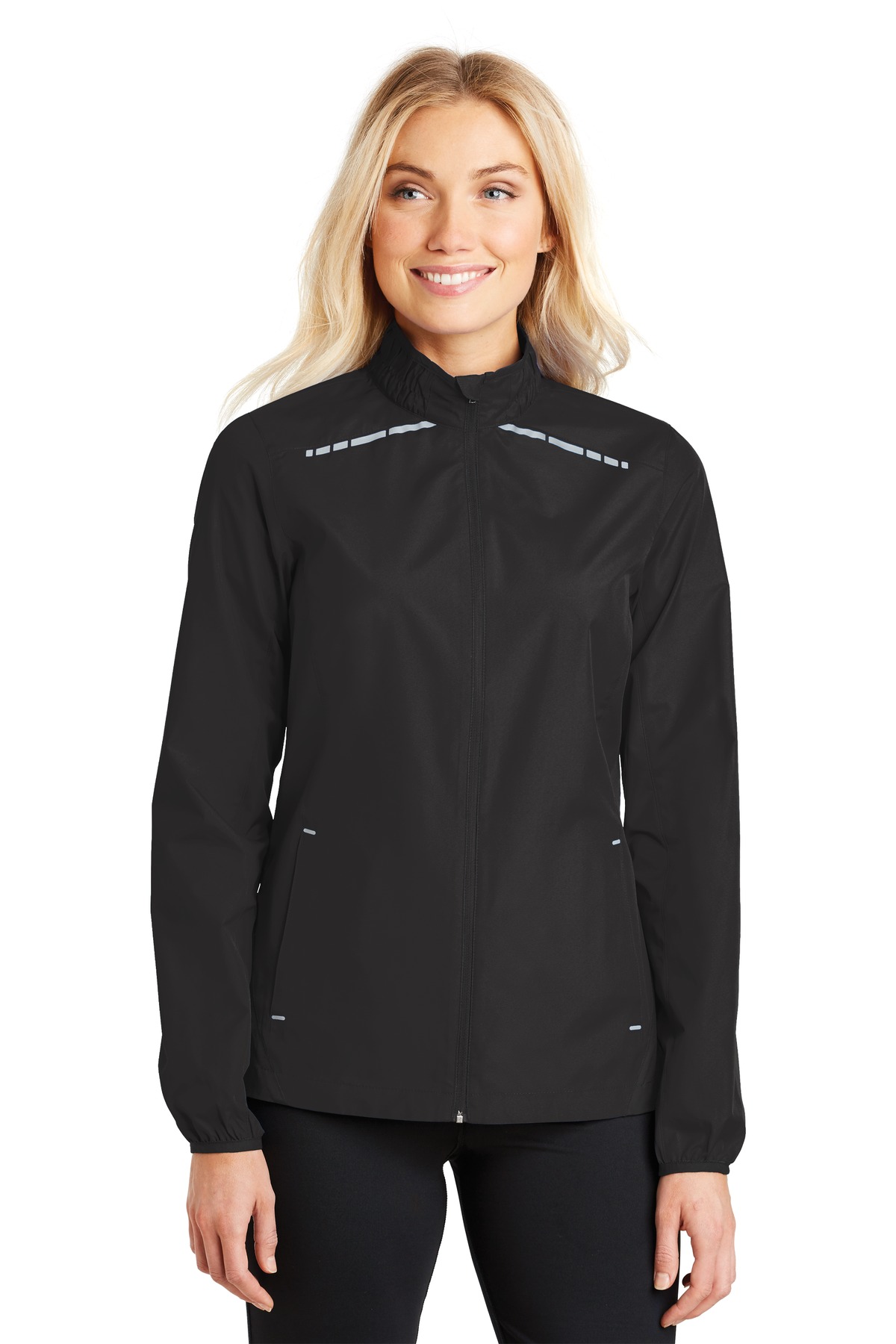 DISCONTINUED  Port Authority ®  Ladies Zephyr Reflective Hit Full-Zip Jacket