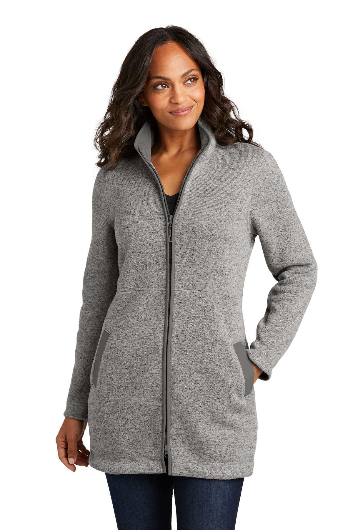 Port Authority ®  Women's Arc Sweater Fleece Long Jacket