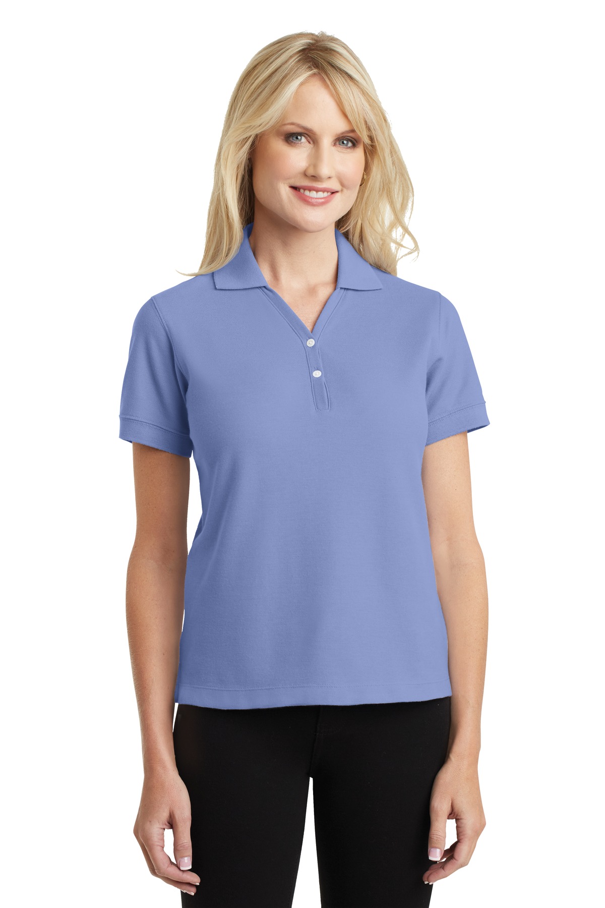 DISCONTINUED  Port Authority ®  Ladies 100% Pima Cotton Polo