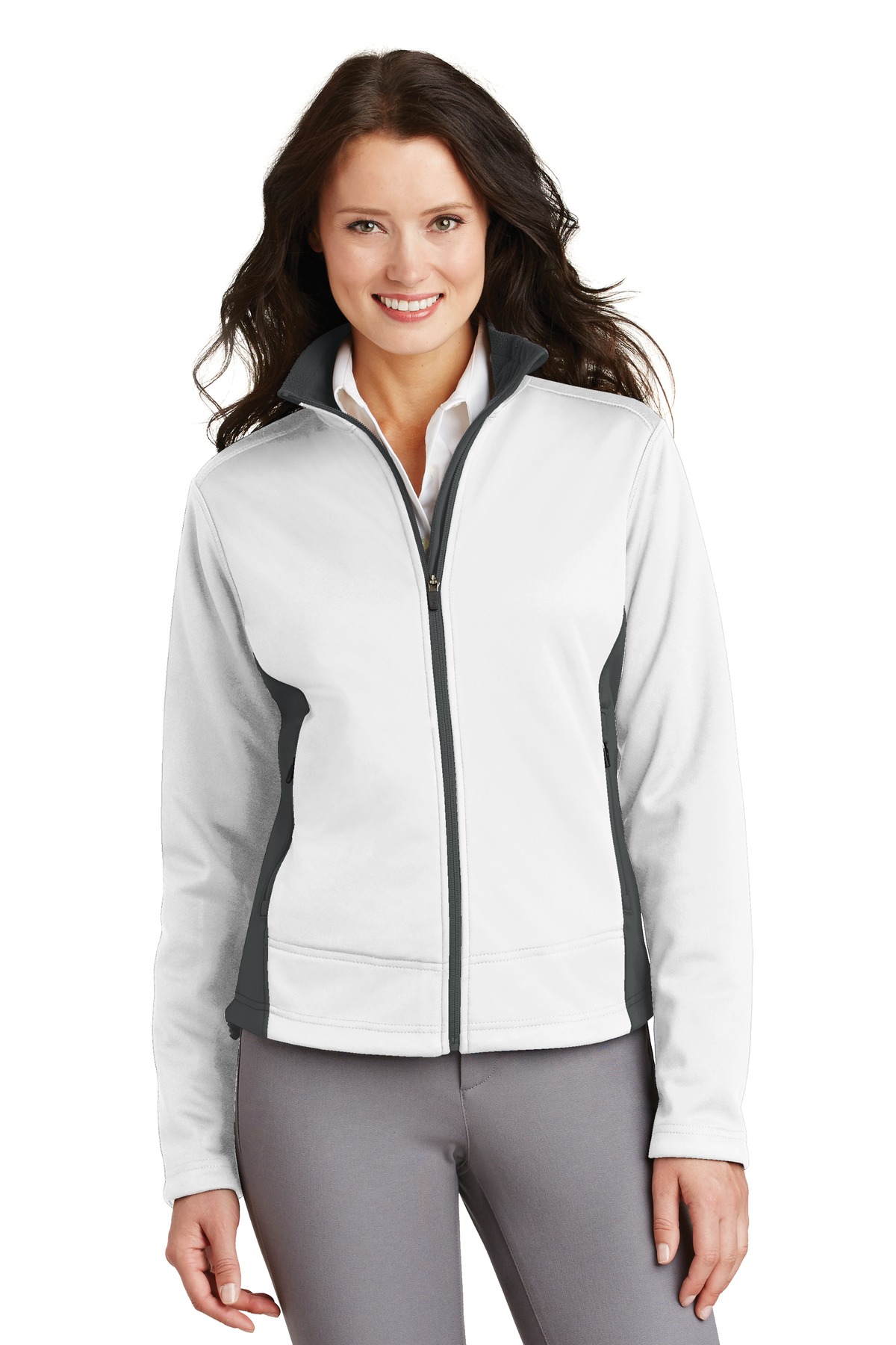 DISCONTINUED  Port Authority ®  Ladies Two-Tone Soft Shell Jacket