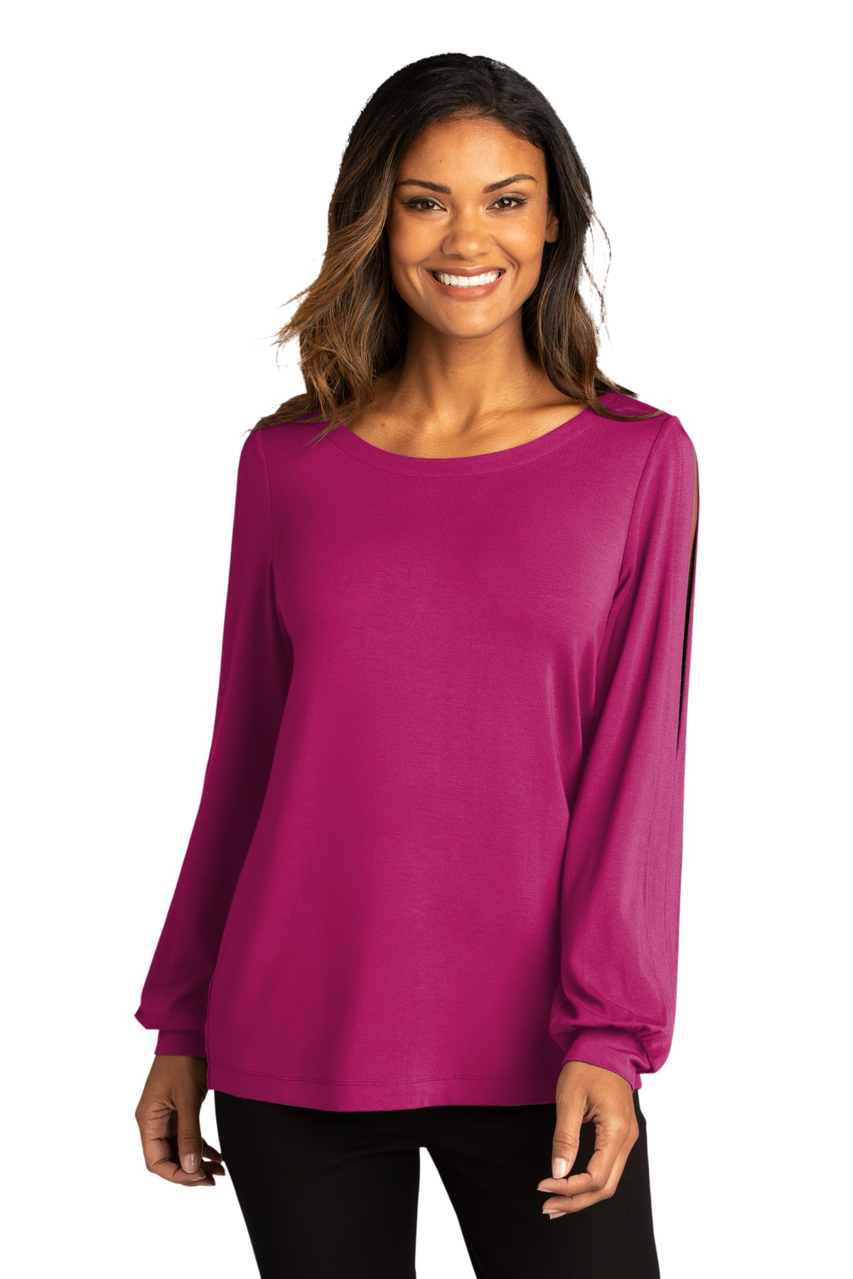 Port Authority  ®  Women's Luxe Knit Jewel Neck Top