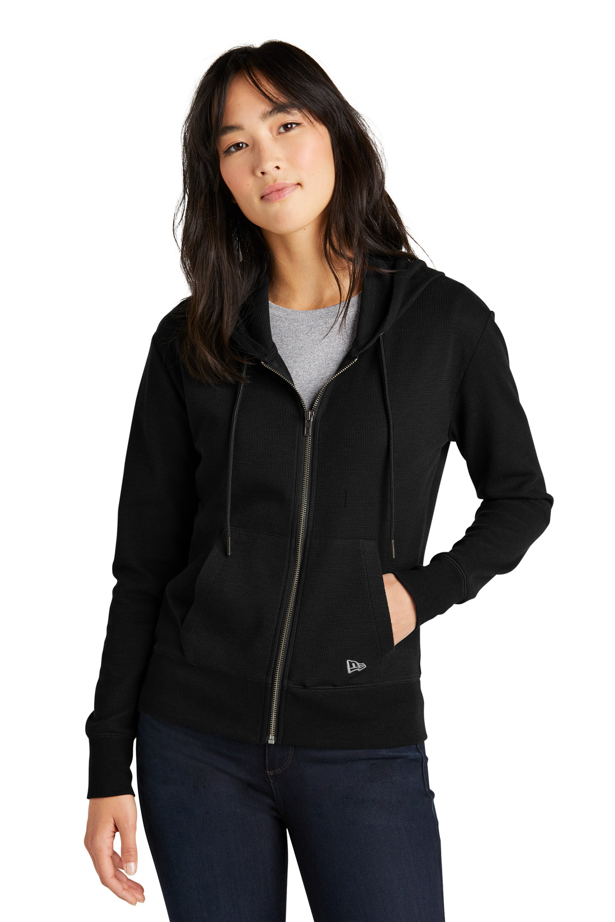 New Era ®  Women's Thermal Full-Zip Hoodie