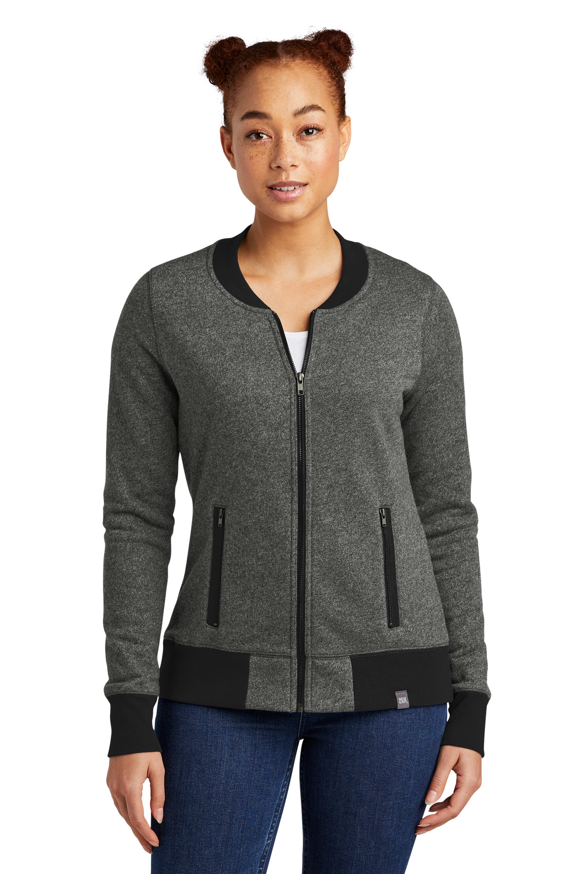New Era ®  Women's French Terry Baseball Full-Zip