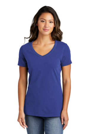 Port & Company ®  Women's Beach Wash ®  Garment-Dyed V-Neck Tee