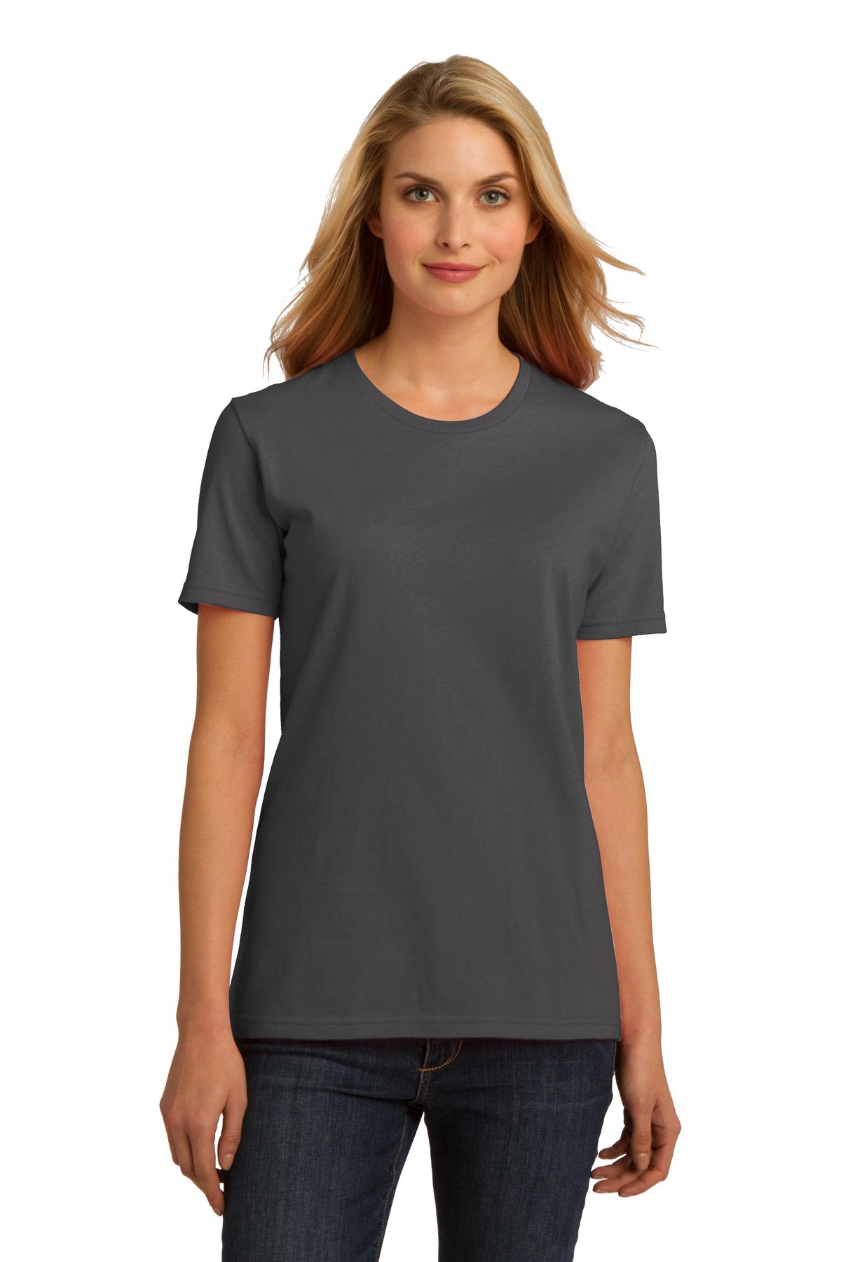 DISCONTINUED  Port & Company ®  Ladies Essential 100% Organic Ring Spun Cotton T-Shirt