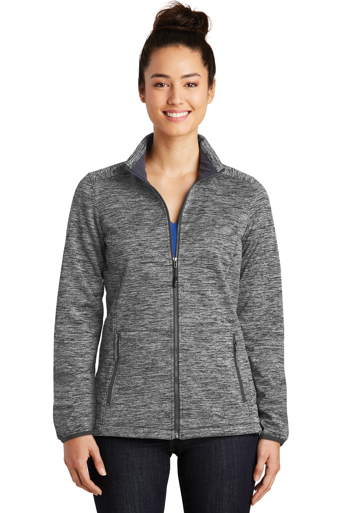 Sport-Tek ®  Women's PosiCharge ®  Electric Heather Soft Shell Jacket
