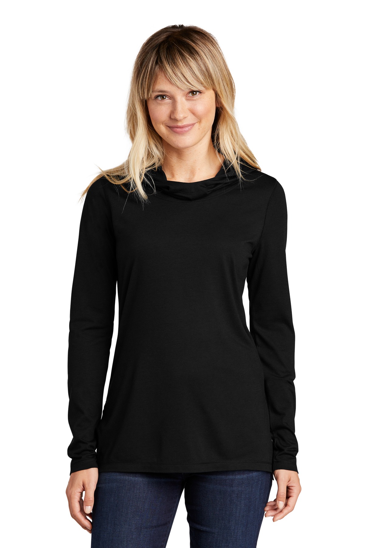 Sport-Tek ®  Women's PosiCharge  ®  Tri-Blend Wicking Long Sleeve Hoodie