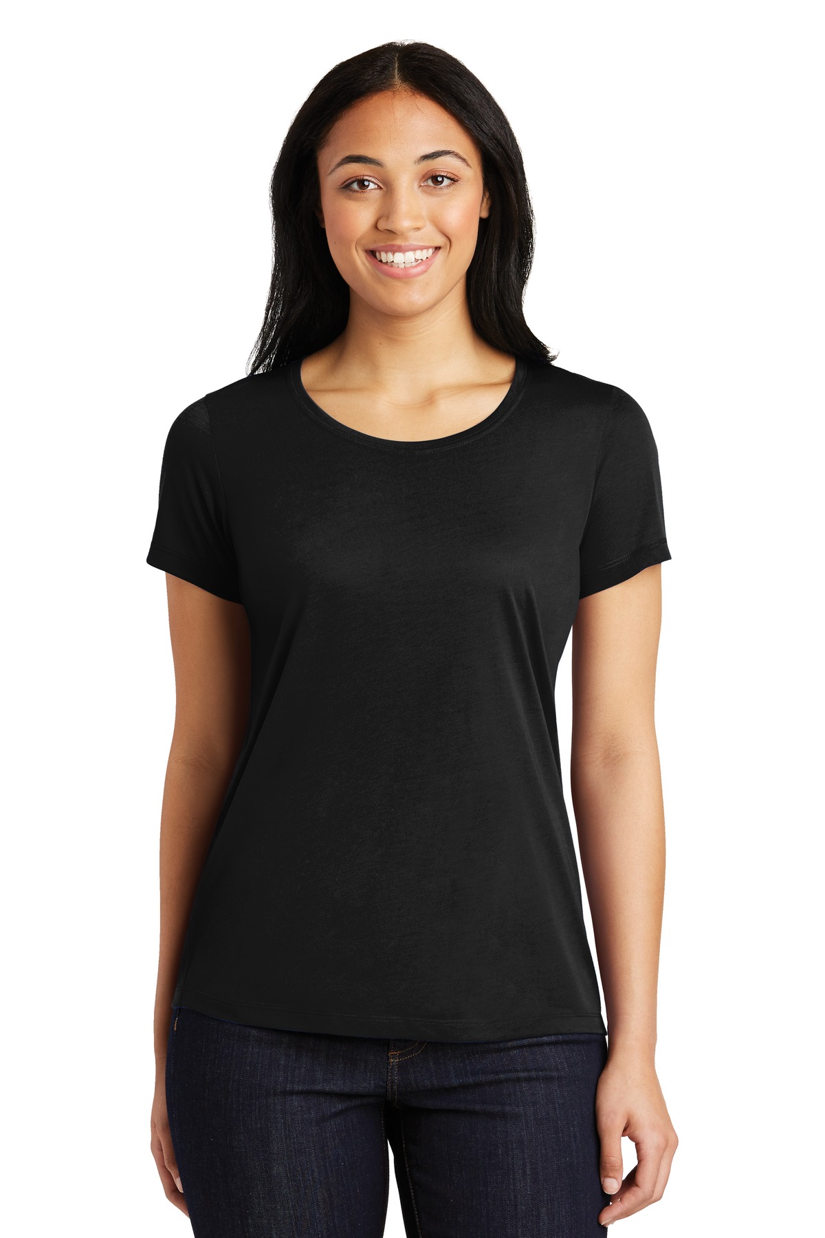 Sport-Tek ®  Women's PosiCharge ®  Competitor ™  Cotton Touch ™  Scoop Neck Tee