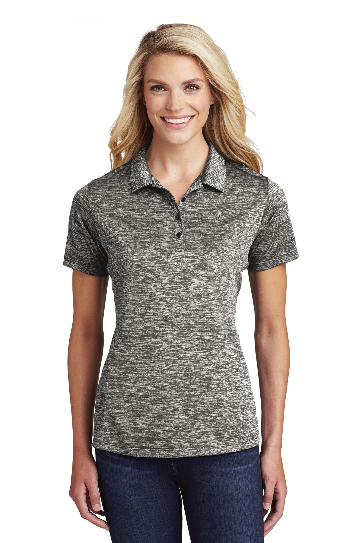 Sport-Tek  ®  Women's PosiCharge  ®  Electric Heather Polo