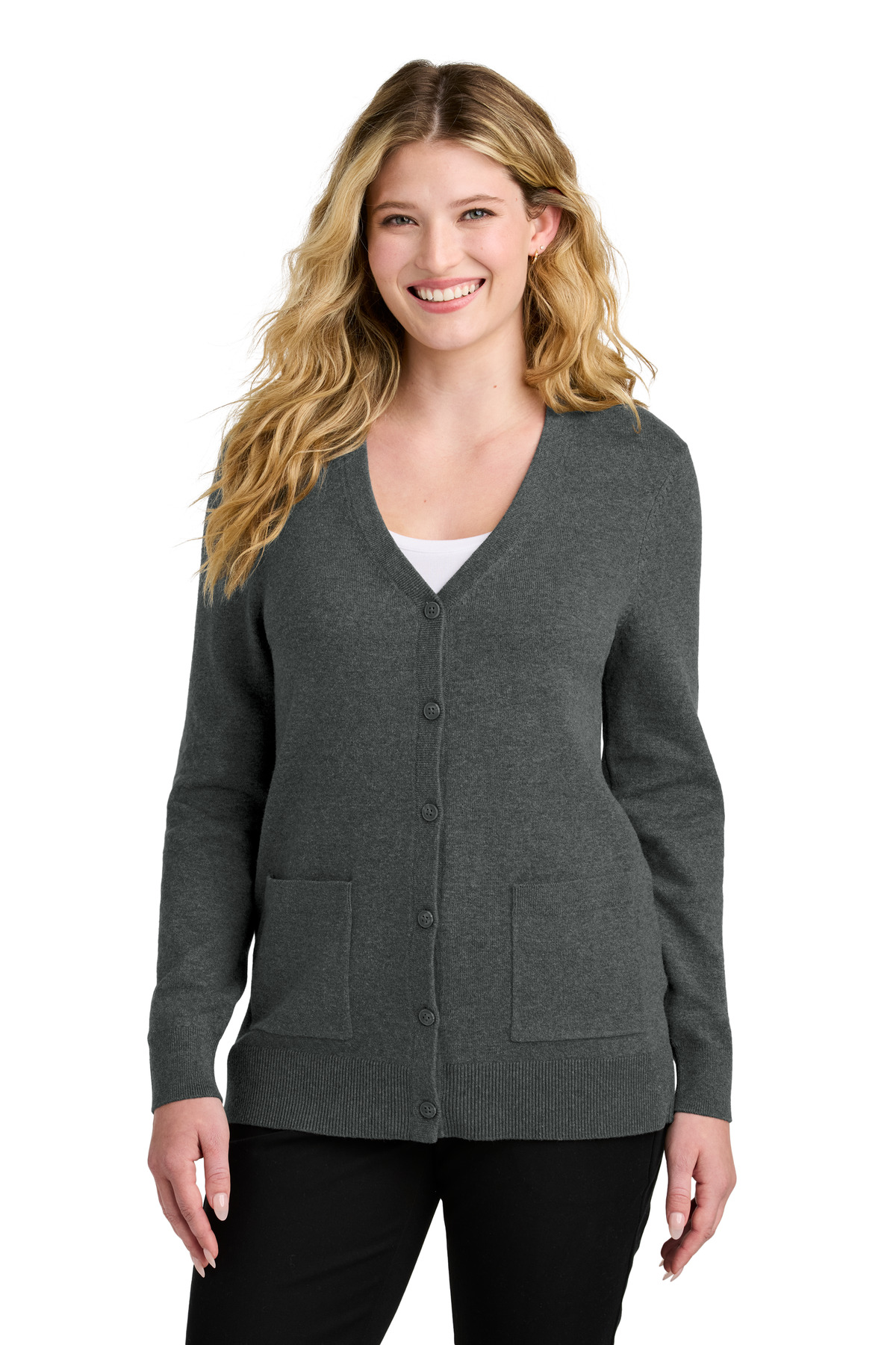 Port Authority ®  Women's Easy Care Button-Up Cardigan Sweater