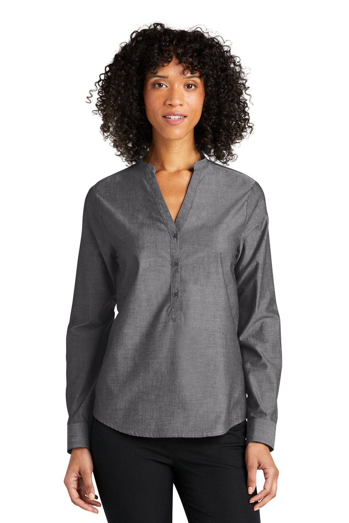 Port Authority ®  Women's Long Sleeve Chambray Easy Care Shirt