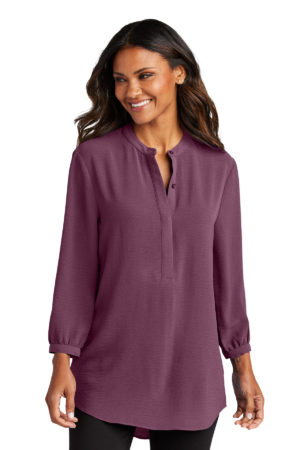 Port Authority ®  Women's 3/4-Sleeve Textured Crepe Tunic