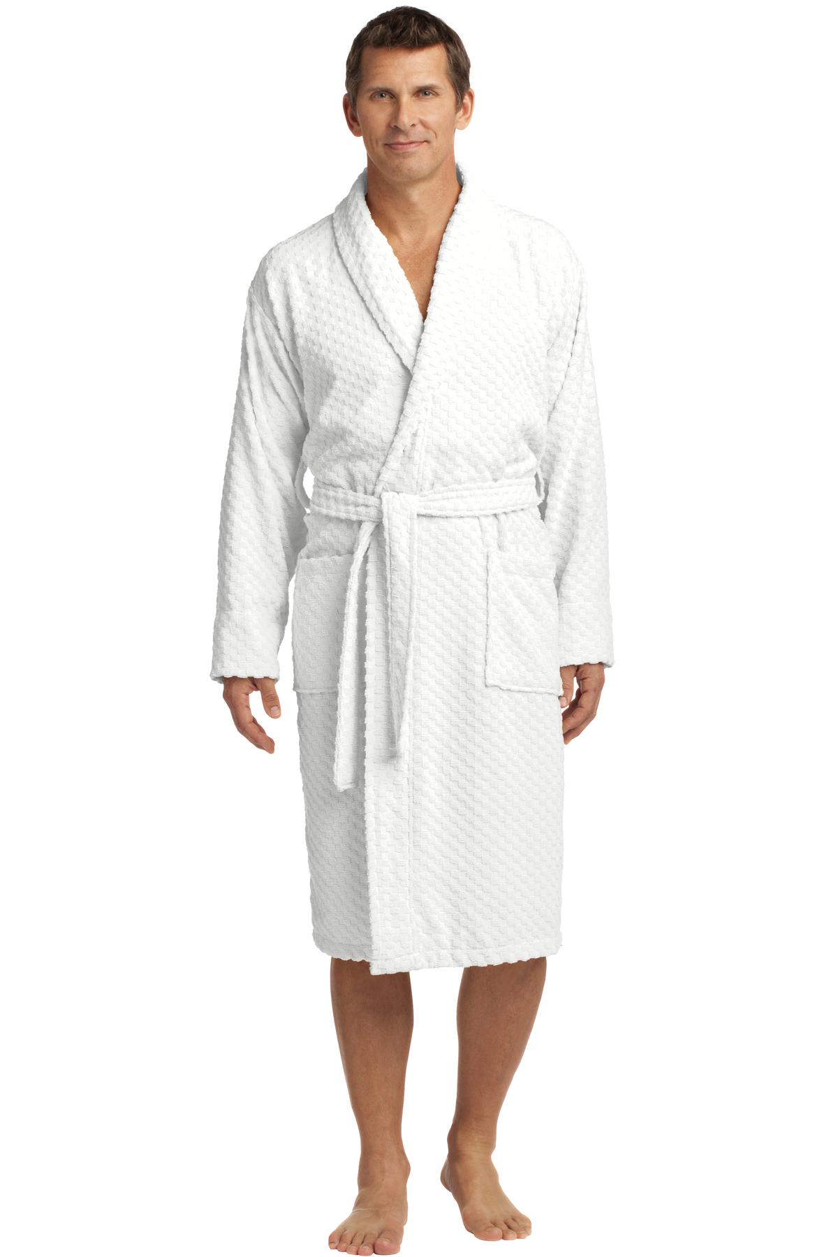 Port Authority ®  Checkered Terry Shawl Collar Robe