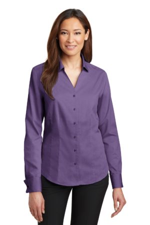 DISCONTINUED  Red House ®  - Ladies French Cuff Non-Iron Pinpoint Oxford Shirt