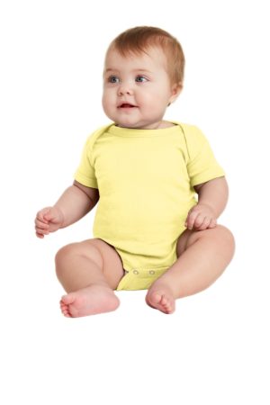 Rabbit Skins ™  Infant Short Sleeve Baby Rib Bodysuit