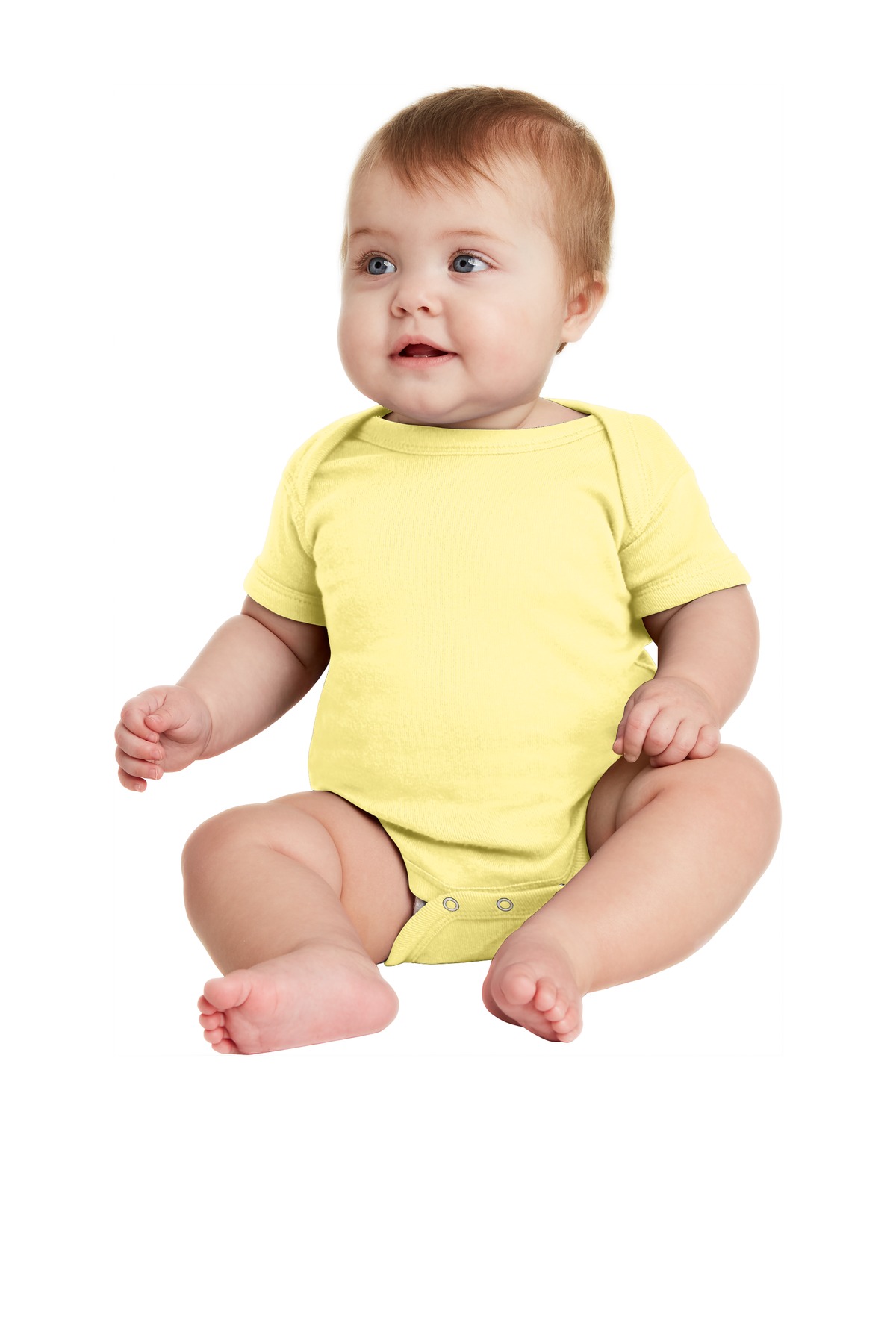 Rabbit Skins ™  Infant Short Sleeve Baby Rib Bodysuit