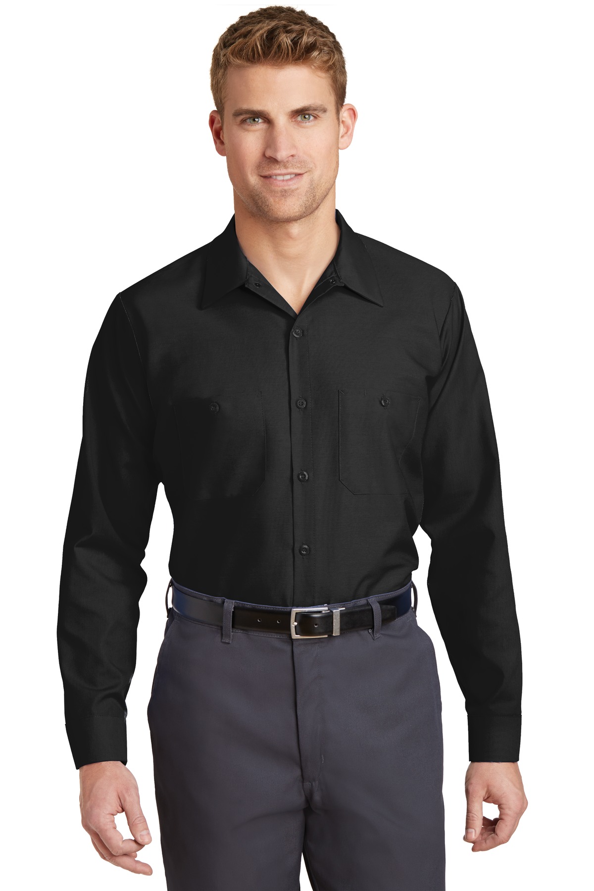Red Kap ®  Long Size, Long Sleeve Industrial Work Shirt