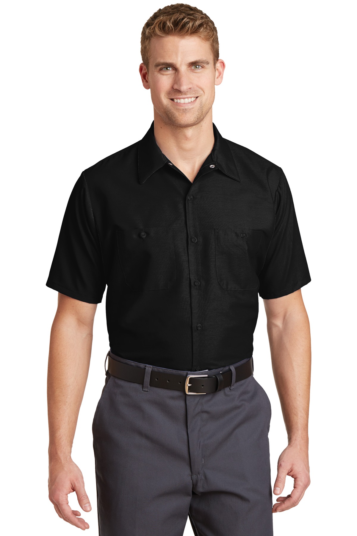 Red Kap ®  Long Size, Short Sleeve Industrial Work Shirt