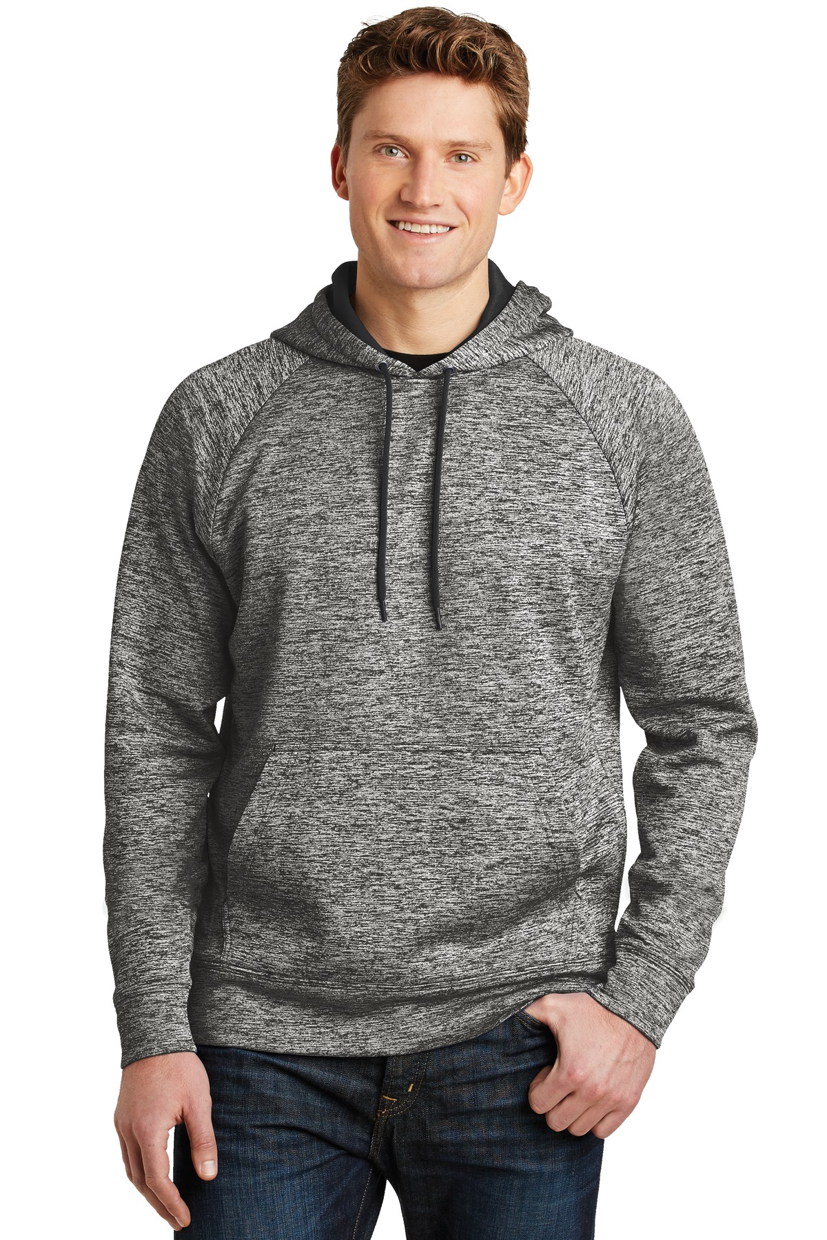 Sport-Tek ®  PosiCharge ®  Electric Heather Fleece Hooded Pullover