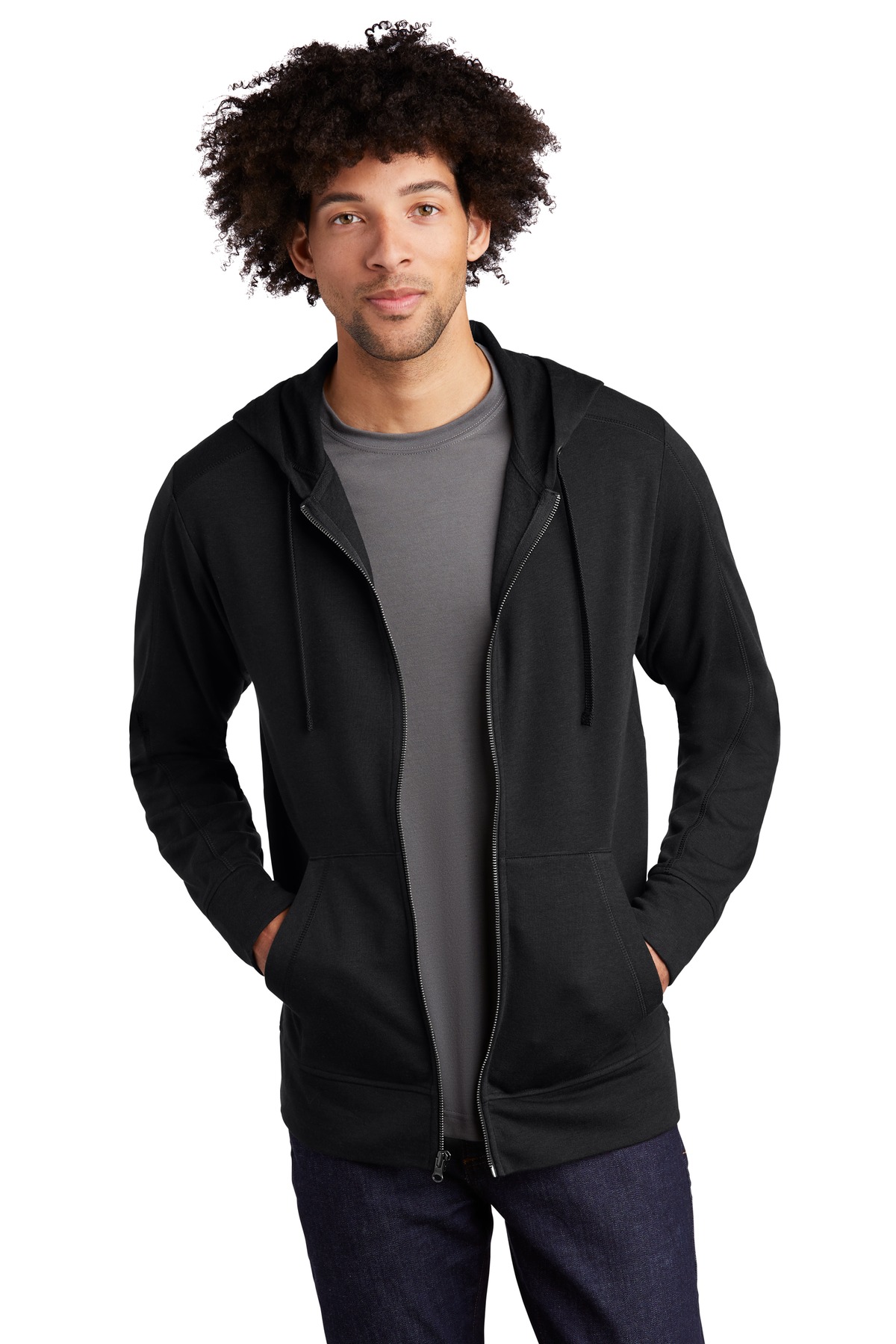 Sport-Tek  ®  PosiCharge  ®  Tri-Blend Wicking Fleece Full-Zip Hooded Jacket
