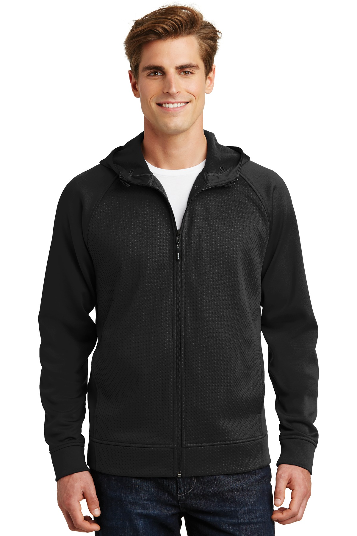 DISCONTINUED  Sport-Tek ®  Rival Tech Fleece Full-Zip Hooded Jacket