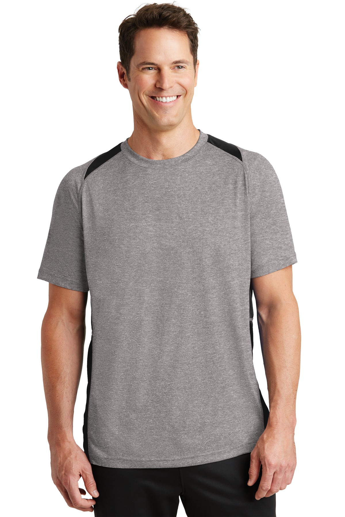 Sport-Tek ®  Heather Colorblock Contender ™  Tee