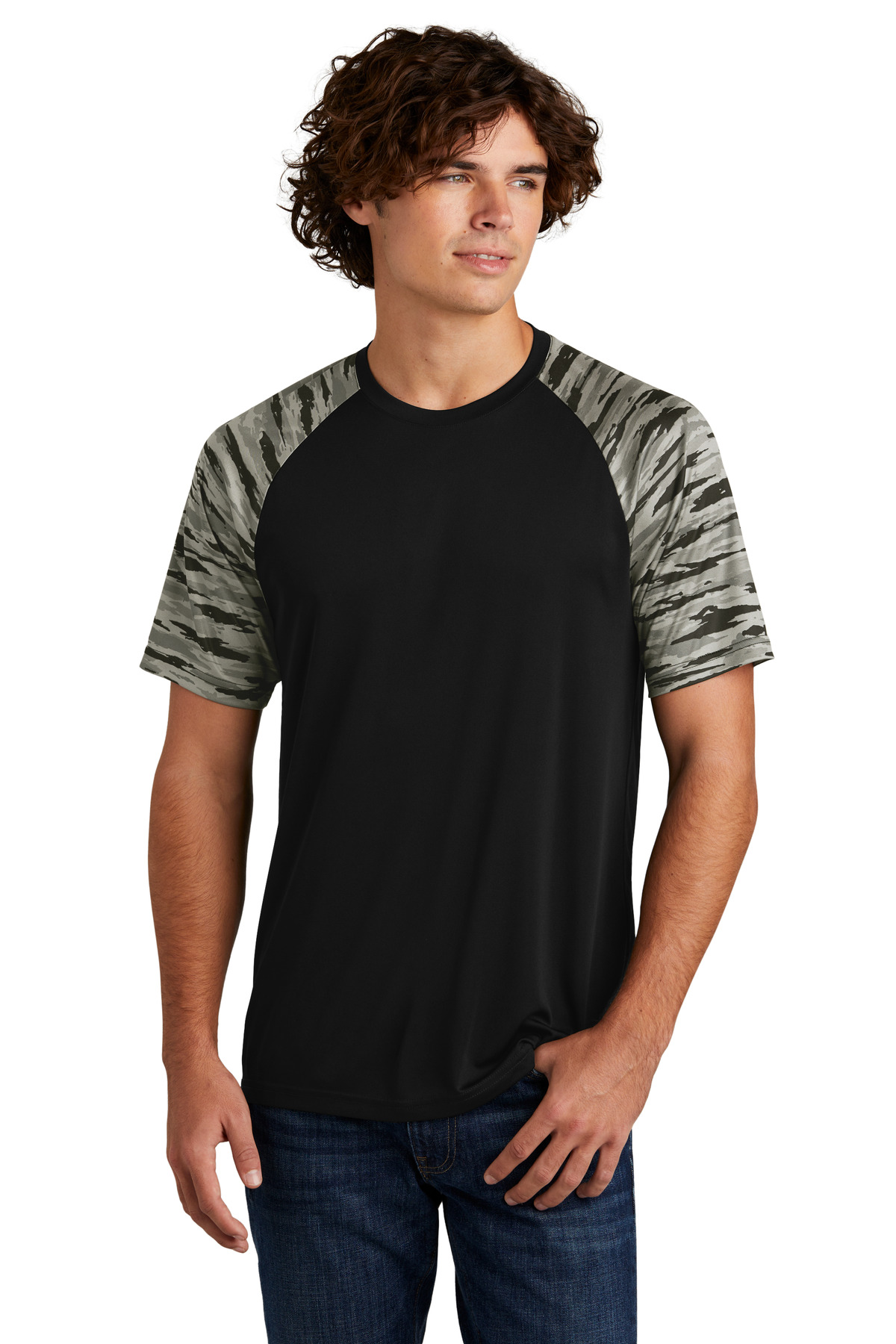 Sport-Tek ®  Drift Camo Colorblock Tee