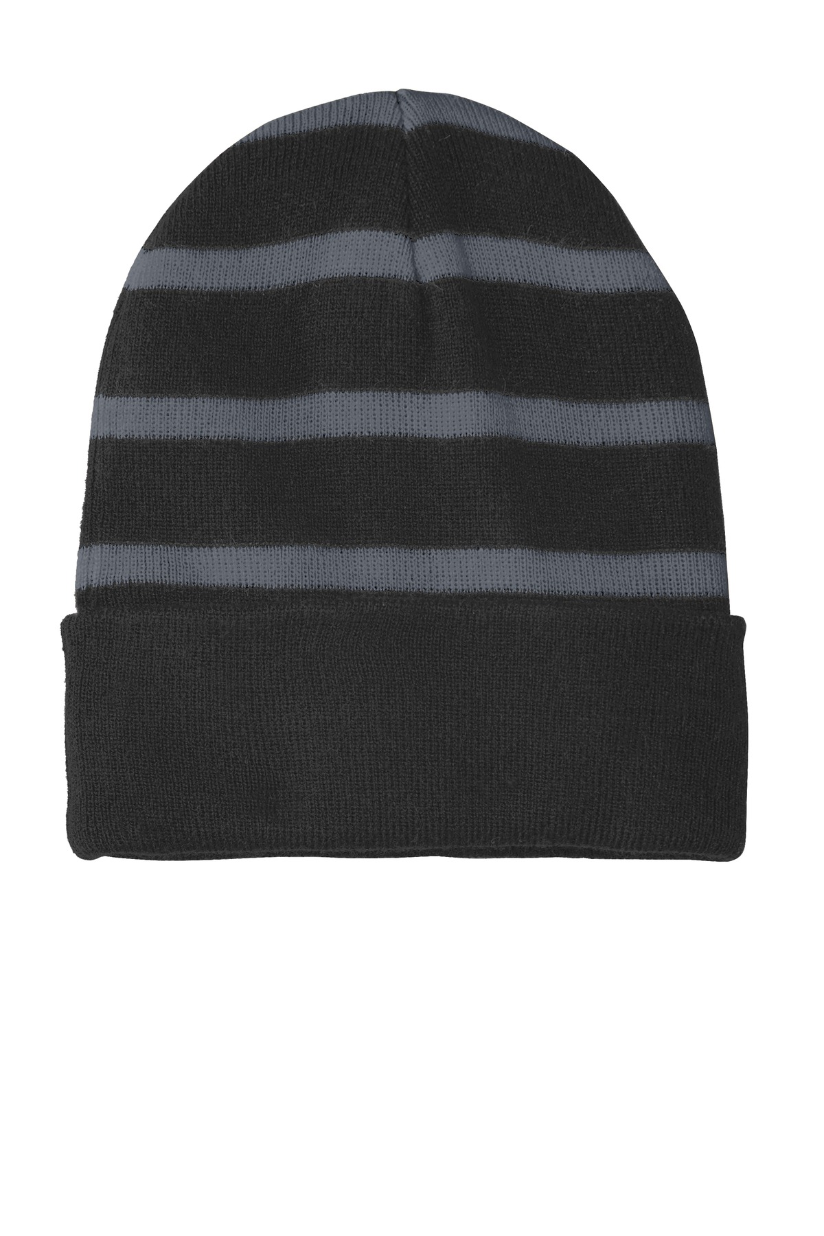 Sport-Tek ®  Striped Beanie with Solid Band