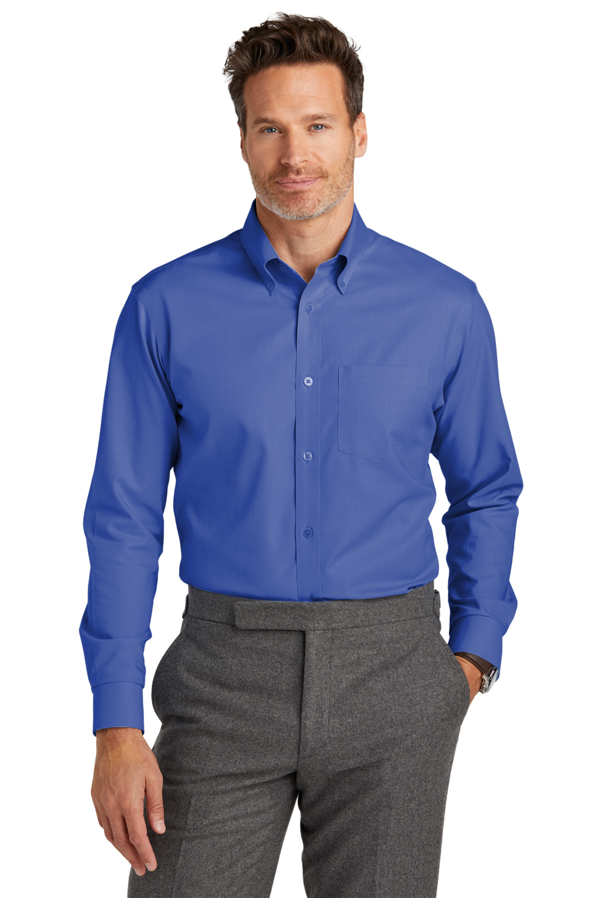 Brooks Brothers ®  Tall Wrinkle-Free Stretch Nailhead Shirt